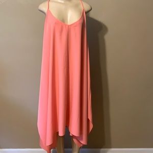 Elegant Pink Sleeveless Dress